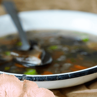 Foragers Lion's Mane Mushroom Soup
